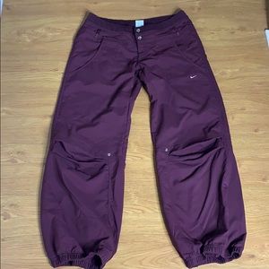 Nike Purple Genie Style Joggers Size 12 Wine Color